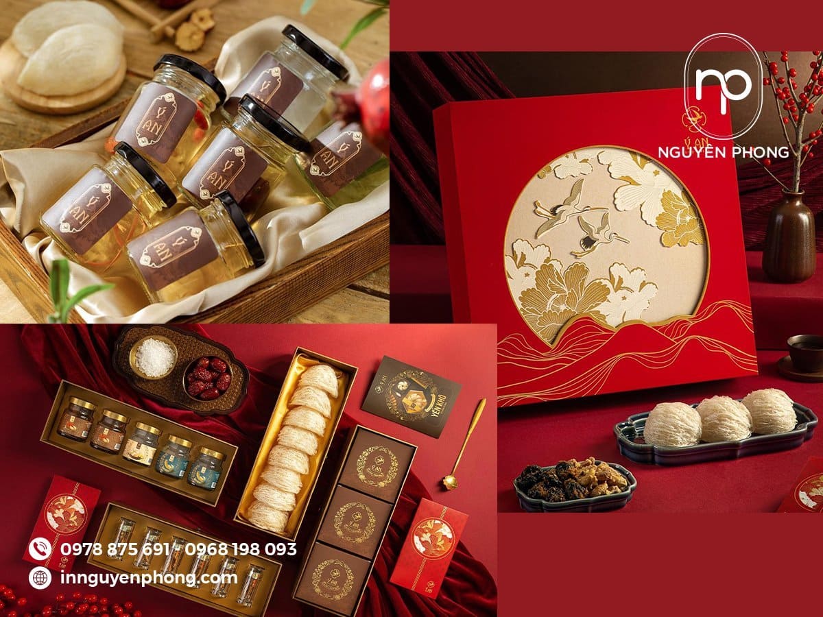 Tem nhãn yến đẹp, sang trọng